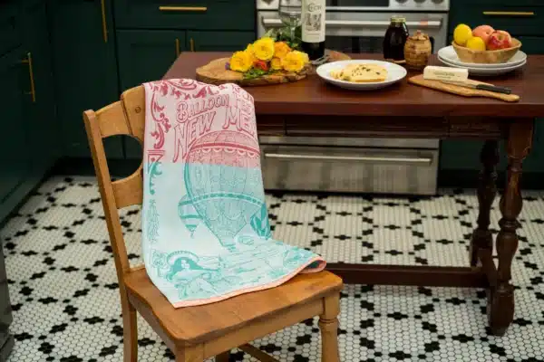 Crystal Arrow Hot Air Balloon Jacquard Cotton Tea Towel