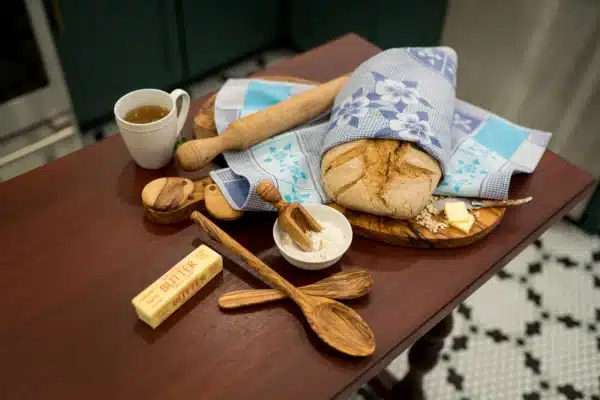 Crystal Arrow Colorado Columbine Jacquard Cotton Tea Towel