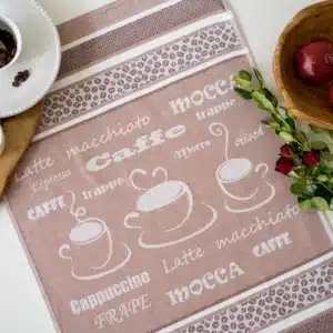 Crystal Arrow Coffee Jacquard Cotton Tea Towel