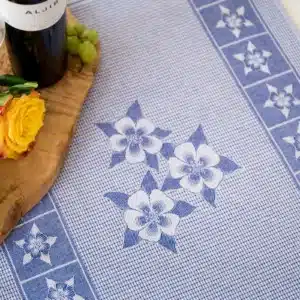 Crystal Arrow Colorado Columbine Jacquard Cotton Tea Towel