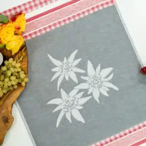 Crystal Arrow Edelweiss Jacquard Cotton Tea Towel