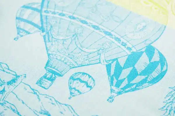 Crystal Arrow Hot Air Balloon Jacquard Cotton Tea Towel