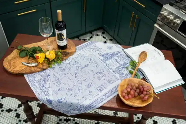 Crystal Arrow Arizona Map Jacquard Cotton Tea Towel