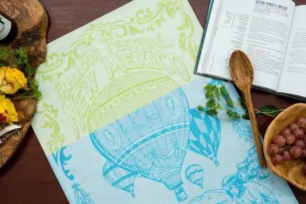 Crystal Arrow Hot Air Balloon Jacquard Cotton Tea Towel