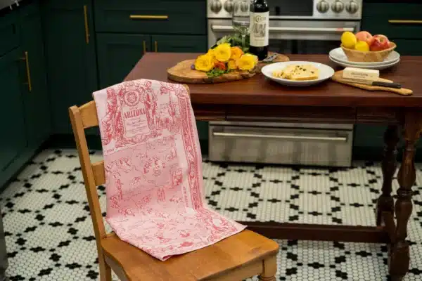 Crystal Arrow Arizona Map Jacquard Cotton Tea Towel