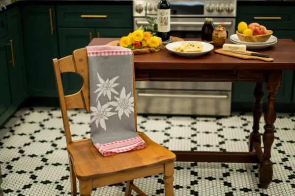 Crystal Arrow Edelweiss Jacquard Cotton Tea Towel