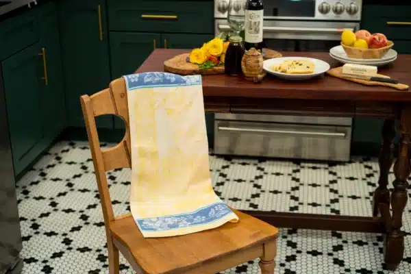 Crystal Arrow Honey Bees Jacquard Cotton Tea Towel