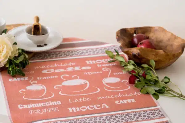 Crystal Arrow Coffee Jacquard Cotton Tea Towel