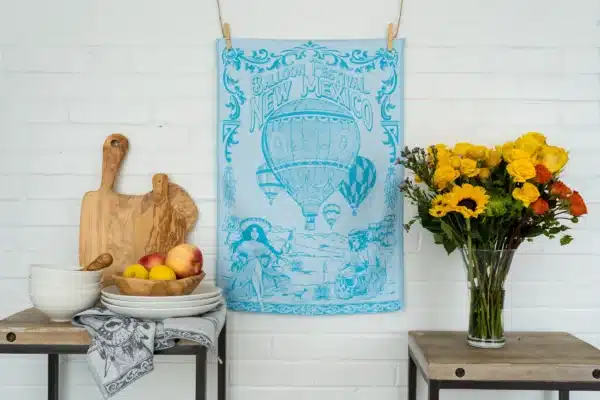 Crystal Arrow Hot Air Balloon Jacquard Cotton Tea Towel