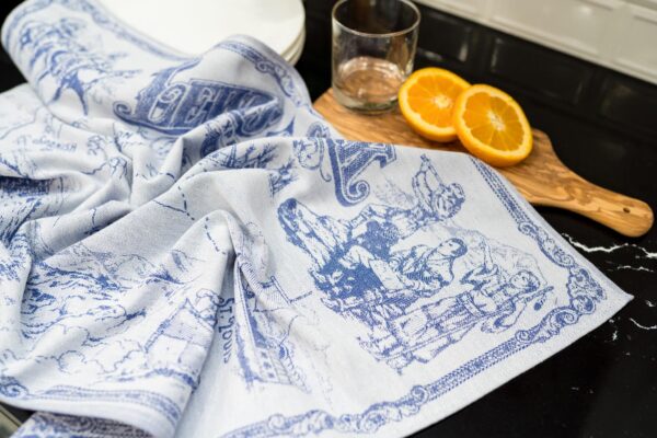 Crystal Arrow Lewis & Clark Expedition Map Jacquard Cotton Tea Towel