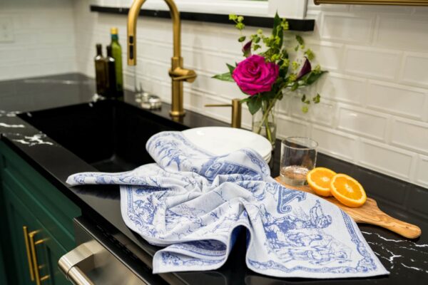 Crystal Arrow Lewis & Clark Expedition Map Jacquard Cotton Tea Towel