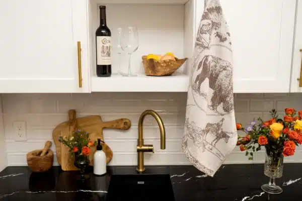 Crystal Arrow Buffalo Bison Jacquard Cotton Tea Towel