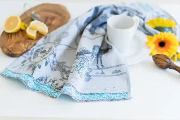 Crystal Arrow Buffalo Bison Jacquard Cotton Tea Towel