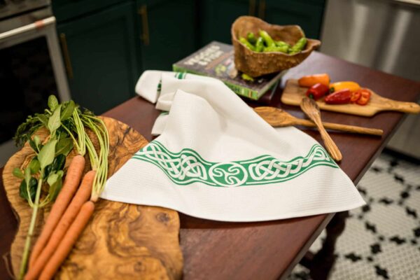 Crystal Arrow Celtic Ireland Jacquard Cotton Tea Towel