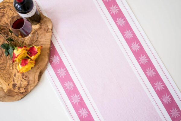Edelweiss Side jacquard woven tea towel Red