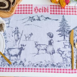 Heidi jacquard woven tea towel