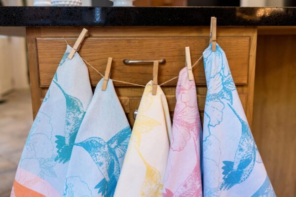Hummingbird Jacquard Woven Tea Towel