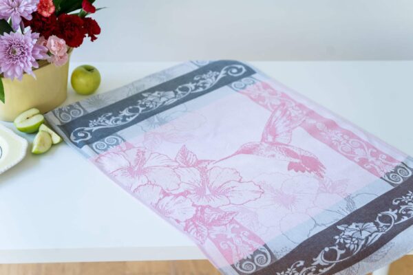 Hummingbird Jacquard Woven Tea Towel