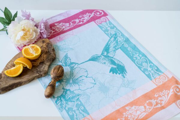 Hummingbird Jacquard Woven Tea Towel