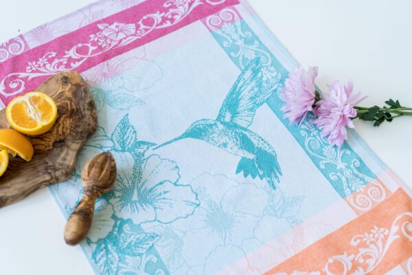 Hummingbird Jacquard Woven Tea Towel