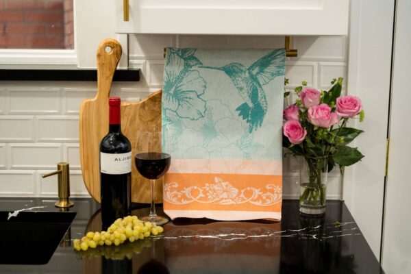 Hummingbird Jacquard Woven Tea Towel