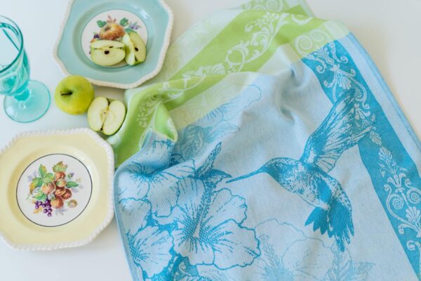 Hummingbird Jacquard Woven Tea Towel