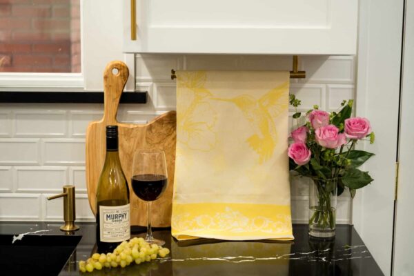 Hummingbird Jacquard Woven Tea Towel
