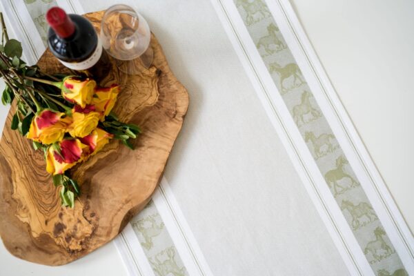 Horses Jacquard woven tea towel