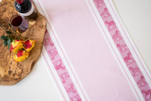 Horses Jacquard woven tea towel