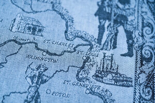 Missouri Jacquard woven tea towel Black