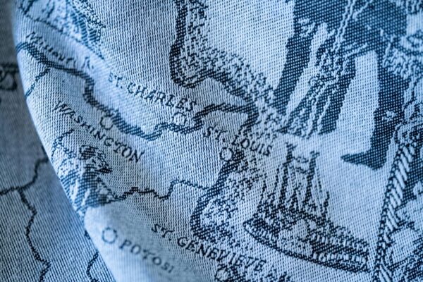 Missouri Jacquard woven tea towel Black