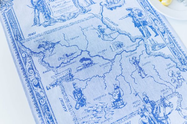 Missouri Jacquard woven tea towel Blue