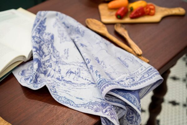 Montana Jacquard woven tea towel Blue