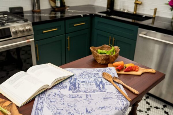 Montana Jacquard woven tea towel Blue