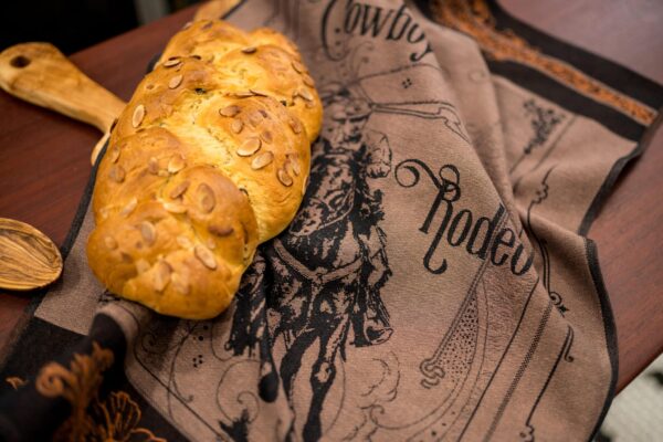 Rodeo Jacquard woven tea towel - Brown