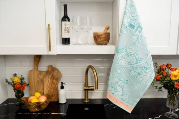 Crystal Arrow Kids Happy Family Jacquard Cotton Tea Towel