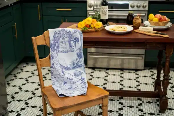 Crystal Arrow California Map Jacquard Cotton Tea Towel